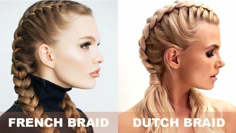 French Braids And Dutch Braids Comparision